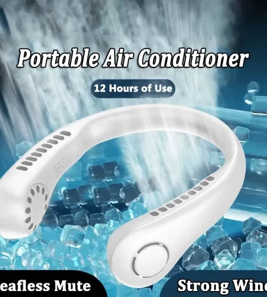 Mini Neck Portable No Bladeless Hanging Neck Rechargeable Air Cooler Mini Summer Sport Fan (random Colors)