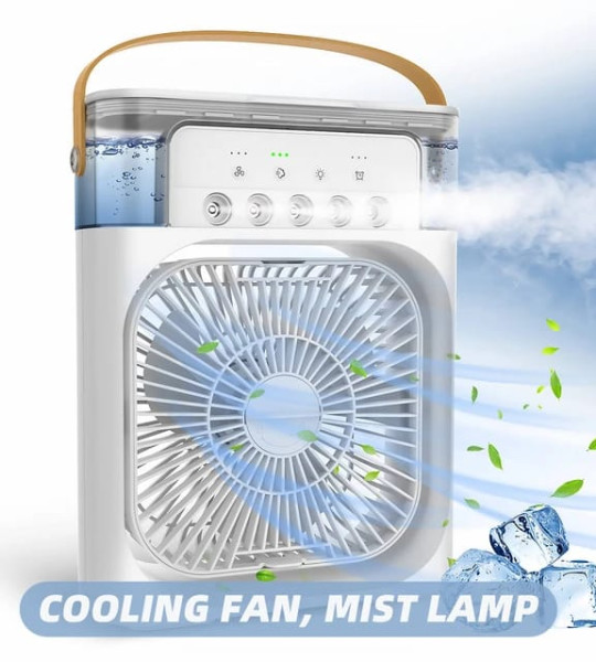 3 In 1 Air Humidifier Cooling Usb Fan Led Night Light Water Mist Fun Humidification Fan Spray Electric Fan