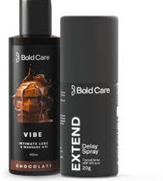 Vibe & Extend - Premium Lube & Delay Spray Kit - Chocolate Flavor