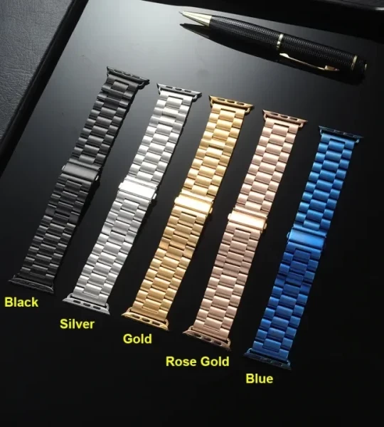 watch Stainless Steel Rolex Style Bracelet – Rolex Chain Strap In Metal For Smart Watches