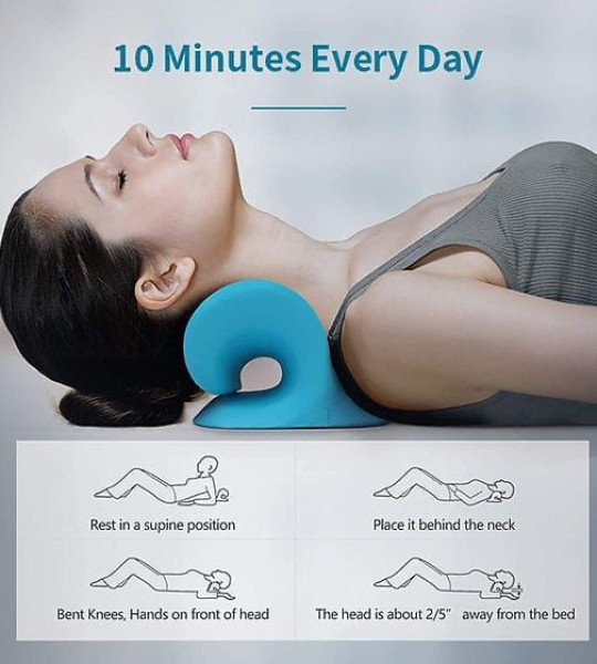 Pillow Neck Shoulder Relaxer Cervical Traction Device Posture Corrector