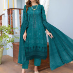 Nisha Designer Lawn | Unstitched Collection 3 Pieces Party Wear| Summer 24